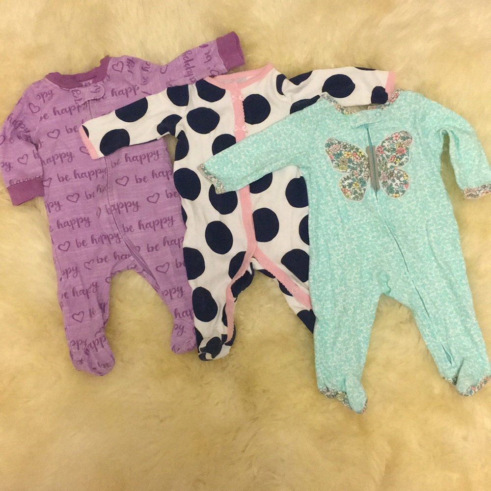 Gently used footed onesie pajamas